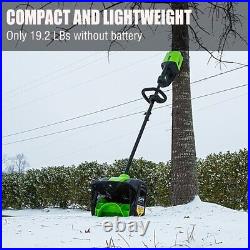Greenworks Pro 80V 12 inch Battery Snow Shovel with 2Ah Battery and Fast Charger