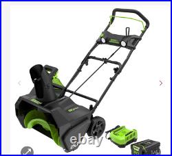 Greenworks Pro 80V 20-Inch Snow Blower with 2Ah Battery and Charger