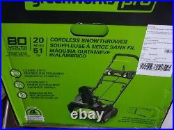 Greenworks Pro 80V 20 inch Snow Thrower Model 2601302 Tool Only