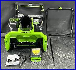 Greenworks SNF401 40V 20 Cordless Battery Single Stage Snow Blower New Open Box