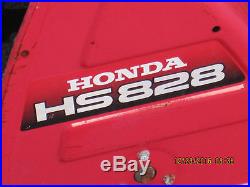 Honda Hs828 Snow Blower 8 HP Electric Start 28 In Path