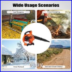 Handheld Leaf Blower Gas Powered 2-Stroke Commercial Heavy Duty Grass Yard Clean