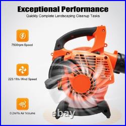 Handheld Leaf Blower Gas Powered 2-Stroke Commercial Heavy Duty Grass Yard Clean