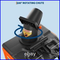 Heavy Duty 40V Cordless Snow Blower, 20 Brushless Motor, 180° Chute, 23 ft Heavy Duty 40V Cordless Snow Blower, 20 Brushless Motor, 180° Chute, 23 ft