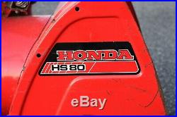 Honda HS80 24 8HP Electric Start Track Snowblower Local Pickup Only