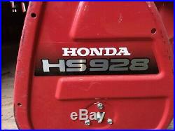 Honda HS928 28 wide. Tracked Snowblower. This machine will blow snow upto 50