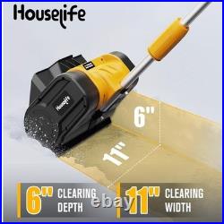 Houselife Cordless Snow Shovel 11in Electric Snow Blower DeWalt 20V Compatible