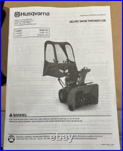 Husqvarna 531308201 Deluxe Snow Thrower Cab OEM NOS Poulan REDMAX