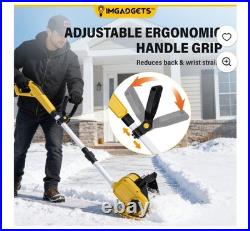 IMGadgets 11 inch Cordless Electric Snow Shovel ORANGE 2 Batteries New IMGadgets 11 inch Cordless Electric Snow Shovel ORANGE 2 Batteries New