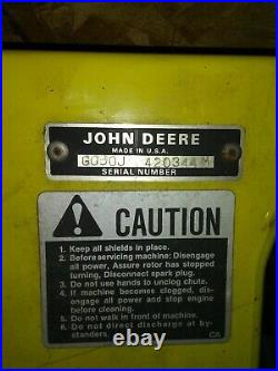 John Deere 400 Snowblower attachment