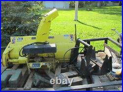 John Deere 46 SNOWBLOWER with all items for 425 installation + weights & chains