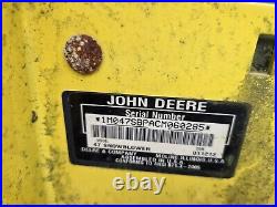 John Deere 47 Two stage Snowblower 425 445 455 X SERIES