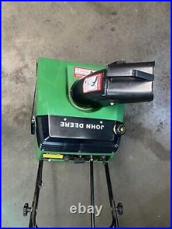 John Deere TRS-21 Snowblower Complete Runs Great Electric & Recoil Start 2stroke