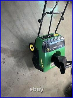 John Deere TRS-21 Snowblower Complete Runs Great Electric & Recoil Start 2stroke