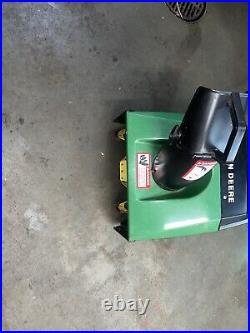 John Deere TRS-21 Snowblower Complete Runs Great Electric & Recoil Start 2stroke