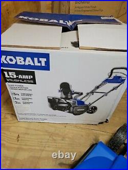 Kobalt 15-Amp 21-in Corded Electric Snow Blower Model 1314197. Open Box