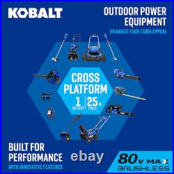 Kobalt 80-volt 22-in Single-stage Push Battery Snow Blower -Sale & FreeShip