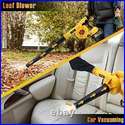 Leaf Blower, 36V Cordless Leaf Blower, with 2 X 4.0Ah Battery & Charger, 2-in