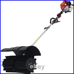 Lightweight Snow Sweeper Gasoline Powered with 2 Pro Paddle, 52CC 2 Stroke