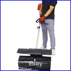 Lightweight Snow Sweeper Gasoline Powered with 2 Pro Paddle, 52CC 2 Stroke