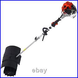 Lightweight Snow Sweeper Gasoline Powered with 2 Pro Paddle, 52CC 2 Stroke