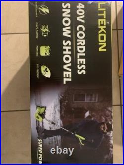 Litekon 40V Brushless Cordless Snow Shovel 13 2x4Ah Green