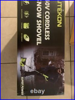 Litekon 40V Brushless Cordless Snow Shovel 13 2x4Ah Green