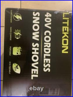 Litekon 40V Brushless Cordless Snow Shovel 13 2x4Ah Green