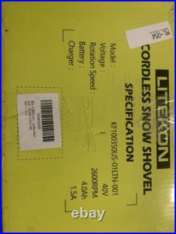 Litekon 40V Brushless Cordless Snow Shovel 13 2x4Ah Green