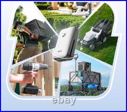 Litheli 2X20V Cordless Snow Blower, 20 Inch Snow Thrower with 4.0Ah Batteries