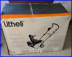 Litheli 2X20V Cordless Snow Blower, 20 Inch Snow Thrower with 4.0Ah Battery