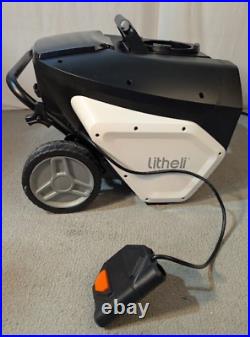 Litheli 2X20V Cordless Snow Blower, 20 Inch Snow Thrower with 4.0Ah Battery