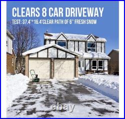 Litheli 2X20V Cordless Snow Blower, 20 Inch Snow Thrower with 4.0Ah Battery