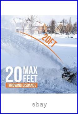 Litheli 2X20V Cordless Snow Blower, 20 Inch Snow Thrower with 4.0Ah Battery, Ele Litheli 2X20V Cordless Snow Blower, 20 Inch Snow Thrower with 4.0Ah Battery, Ele