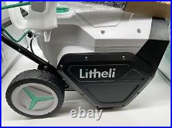 Litheli 2x20V Cordless Snow Blower, 20'' MISSING 1 BATTERY KH-C52