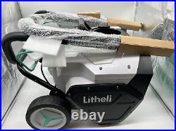 Litheli 2x20V Cordless Snow Blower, 20'' MISSING 1 BATTERY KH-C52