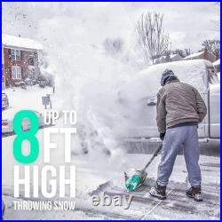 Litheli Cordless Snow Shovel, 20V 12-Inch Battery Powered Snow Thrower, Battery