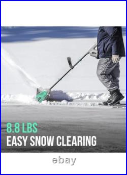 Litheli Cordless Snow Shovel 20V 12-Inch Battery Powered Snow Thrower Blower