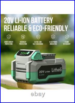 Litheli Cordless Snow Shovel 20V 12-Inch Battery Powered Snow Thrower Blower Litheli Cordless Snow Shovel 20V 12-Inch Battery Powered Snow Thrower Blower