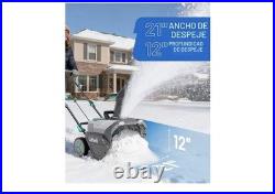 Litheli E1SB47100 Cordless Snow Blower, 2x20V (40V) 20 Inch Snow Thrower Litheli E1SB47100 Cordless Snow Blower, 2x20V (40V) 20 Inch Snow Thrower