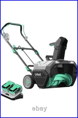 Lithelli Cordless Brushless Snow Blower 20 Inch 4.0 Ah Batteries Charger 2X2040V