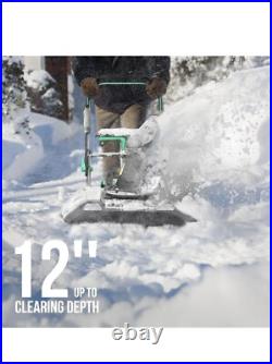 Lithelli Cordless Brushless Snow Blower 20 Inch 4.0 Ah Batteries Charger 2X2040V