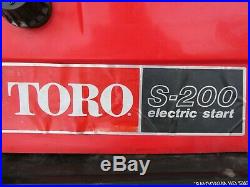 Lot of (2) Toro S-200 20 Snowblowers w Electric Start + EXTRA PARTS snow blower