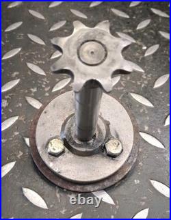 NLA Estate 828 Snowblower Friction Wheel Hub with 8t Sprocket Gear Shaft OBSOLETE