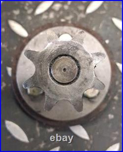 NLA Estate 828 Snowblower Friction Wheel Hub with 8t Sprocket Gear Shaft OBSOLETE