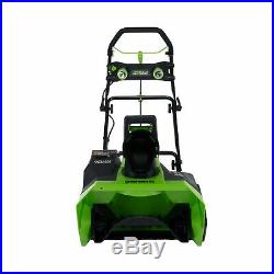 New GreenWorks Cordless 20 Snow Thrower 26272 G MAX 4Ah 40 Volt Battery Charger