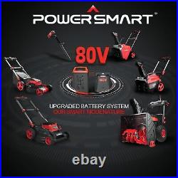 New PowerSmart Cordless Snow Blower 24 2 Stage 80V 6.0Ah with Battery & Charger