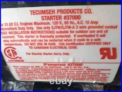 OEM Tecumseh 37000 OEM 120V Electric Starter & Mounting Hardware HMSK80 HMSK100