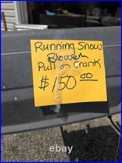 Older Snow Blower Yard Machine Pull & Electric Start