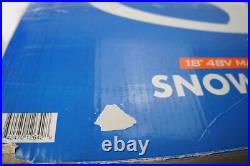 Open Box 24V-X2-SB18-TV1 48v Ion 18 Snow Blower Kit + Batteries, Charger